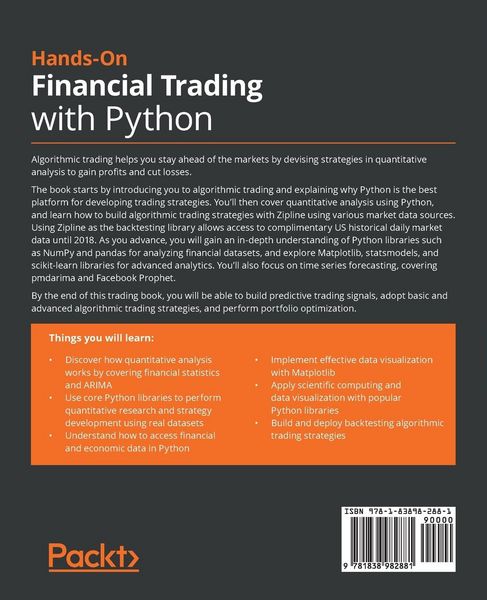 Produktbild: Hands-On Financial Trading with Python