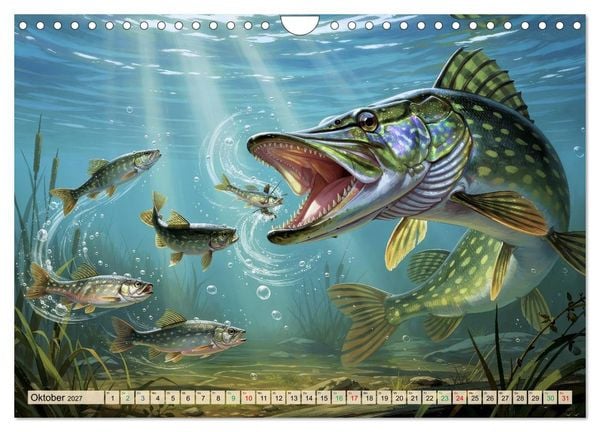 Produktbild: Talsperren - Raubfische (Wandkalender 2027 DIN A4 quer), CALVENDO Monatskalender