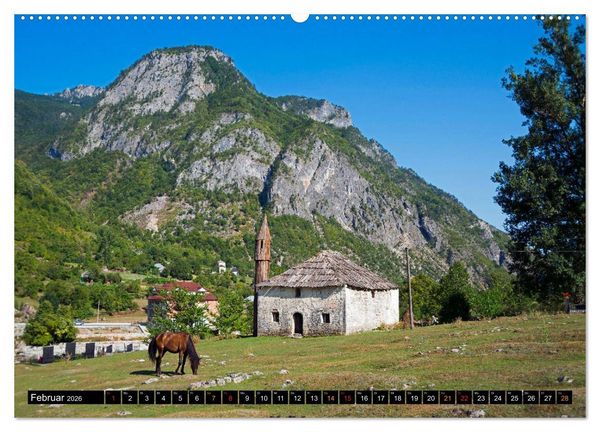 Produktbild: Landschaften in Albanien (Wandkalender 2026 DIN A2 quer), CALVENDO Monatskalender