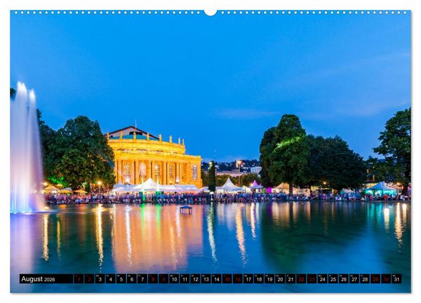 Produktbild: Ein Jahr STUTTGART (hochwertiger Premium Wandkalender 2026 DIN A2 quer), Kunstdruck in Hochglanz