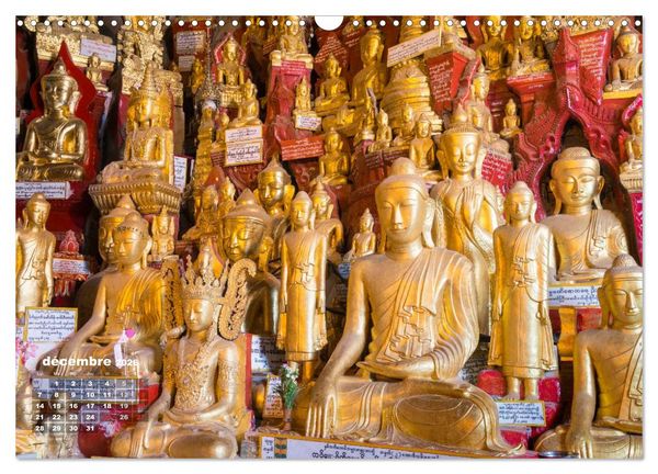 Produktbild: BIRMANIE MYANMAR (Calendrier mural 2026 DIN A3 vertical), CALVENDO calendrier mensuel