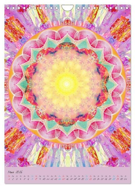 Produktbild: FLORALE MANDALAS (Wandkalender 2026 DIN A4 hoch), CALVENDO Monatskalender