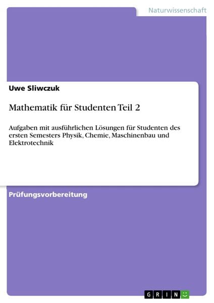 Produktbild: Mathematik f&uuml;r Studenten Teil 2