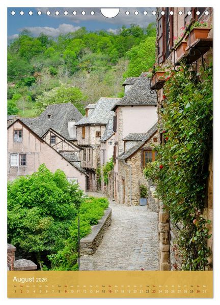 Produktbild: Conques - Via Podiensis (Wandkalender 2026 DIN A4 hoch), CALVENDO Monatskalender