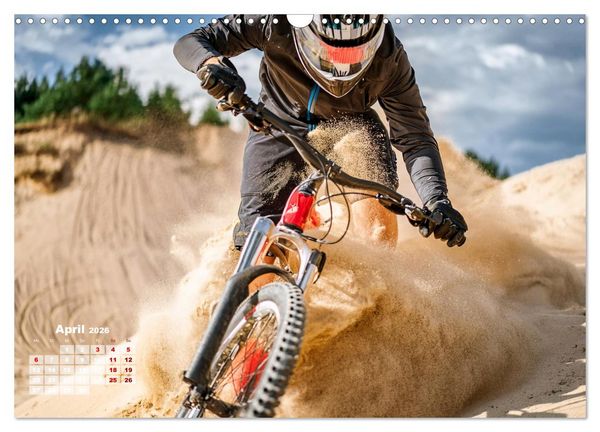 Produktbild: Abfahrtsrausch Downhill Aktion (Wandkalender 2026 DIN A3 quer), CALVENDO Monatskalender