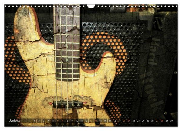 Produktbild: Gitarren - Grunge Style (Wandkalender 2026 DIN A3 quer), CALVENDO Monatskalender