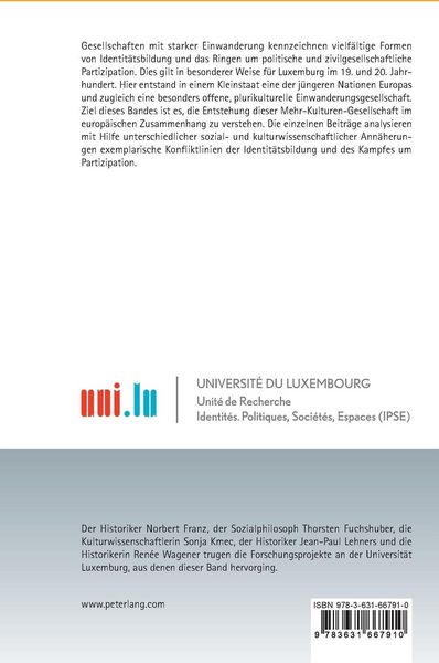 Produktbild: Identit&auml;tsbildung und Partizipation im 19. und 20. Jahrhundert