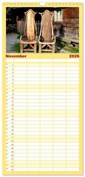 Produktbild: Familienplaner 2026 - LANDLEBEN mit 5 Spalten (Wandkalender, 21 x 45 cm) CALVENDO