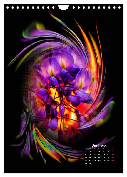 Produktbild: Bl&uuml;hende Fantasie - Digitalkunst (Wandkalender 2026 DIN A4 hoch), CALVENDO Monatskalender