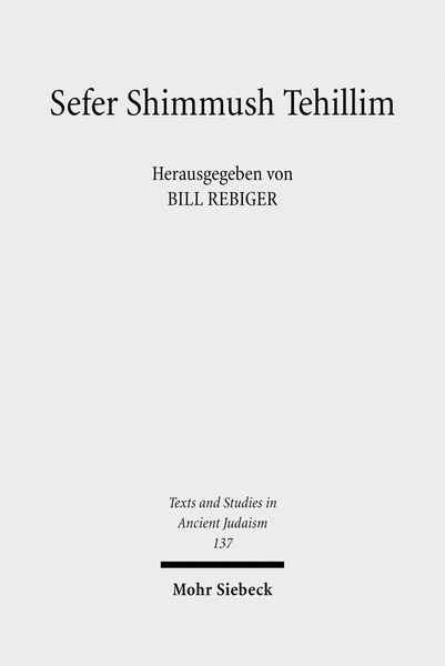 Produktbild: Sefer Shimmush Tehillim - Buch vom magischen Gebrauch der Psalmen