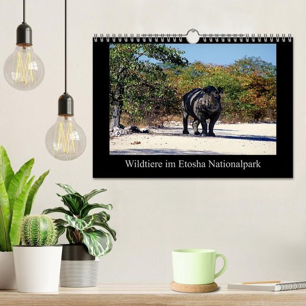 Produktbild: Wildtiere im Etosha Nationalpark (Wandkalender 2027 DIN A4 quer), CALVENDO Monatskalender