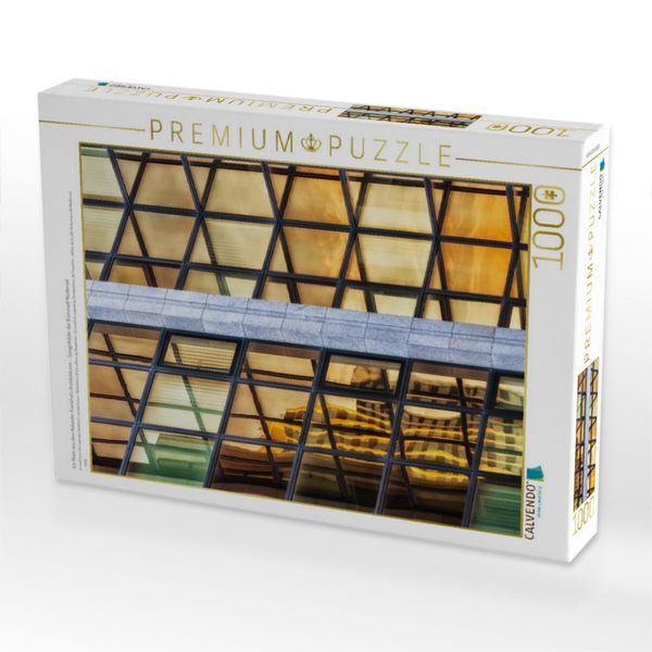 Produktbild: Ein Motiv aus dem Kalender Frankfurts Architekturen - Spiegelbilder der B&uuml;rostadt Niederrad (Puzzle)
