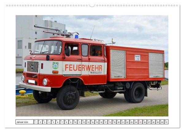 Produktbild: Einsatzfahrzeuge der DDR (Wandkalender 2026 DIN A2 quer), CALVENDO Monatskalender