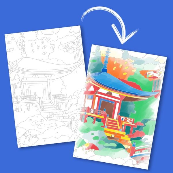 Produktbild: Die wunderbare Kreativbox Malen nach Zahlen - Urlaubstr&auml;ume
