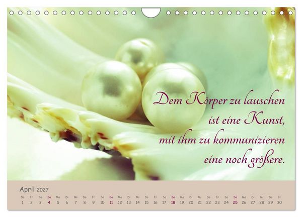Produktbild: Innere Perlen (Wandkalender 2027 DIN A4 quer), CALVENDO Monatskalender