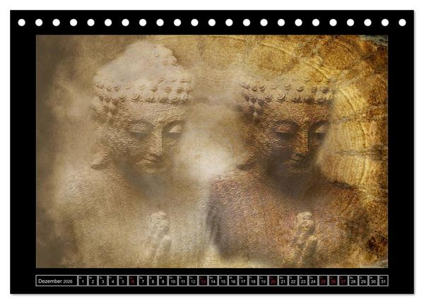 Produktbild: Buddha - Harmonie und Entspannung (Tischkalender 2026 DIN A5 quer), CALVENDO Monatskalender