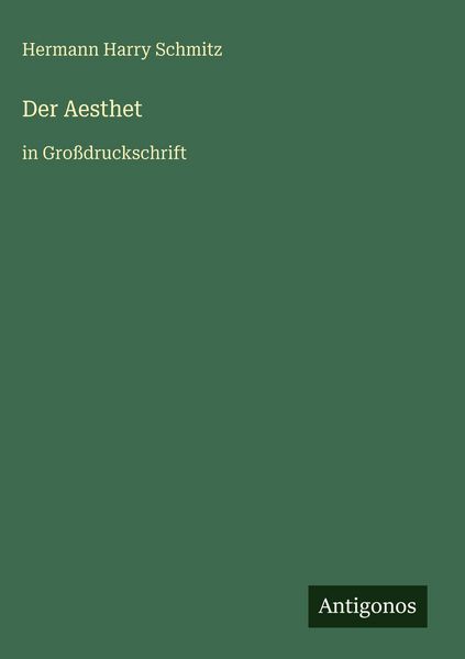 Produktbild: Der Aesthet