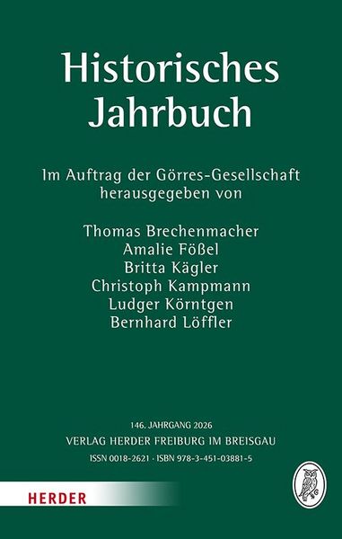 Produktbild: Historisches Jahrbuch