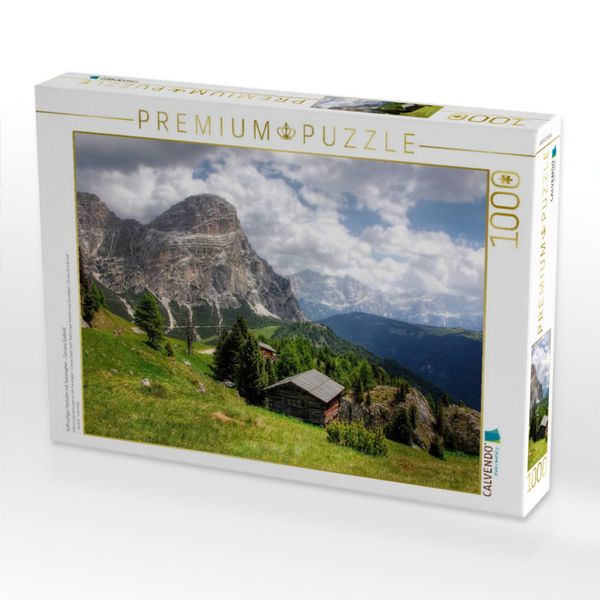 Produktbild: CALVENDO Puzzle Kolfuschger Hochalm mit Sassongher - Corvara S&uuml;dtirol | 1000 Teile Lege-Gr&ouml;&szlig;e 64x48cm Foto-Puzzle f&uuml;r gl&uuml;ckliche Stunden