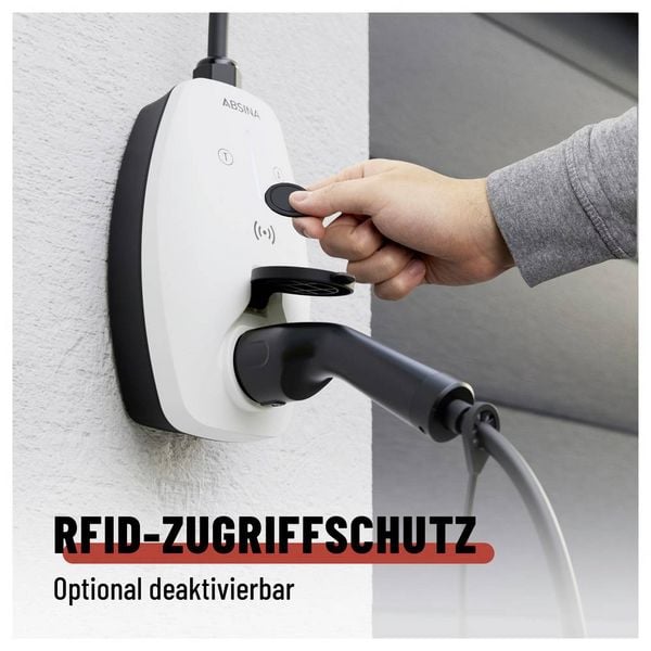 Produktbild: Absina Wallbox Typ 2 Mode 3 16A 11kW App, RFID
