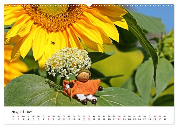 Produktbild: Die Abenteuer der vier kleinen Wichtel (hochwertiger Premium Wandkalender 2026 DIN A2 quer), Kunstdruck in Hochglanz