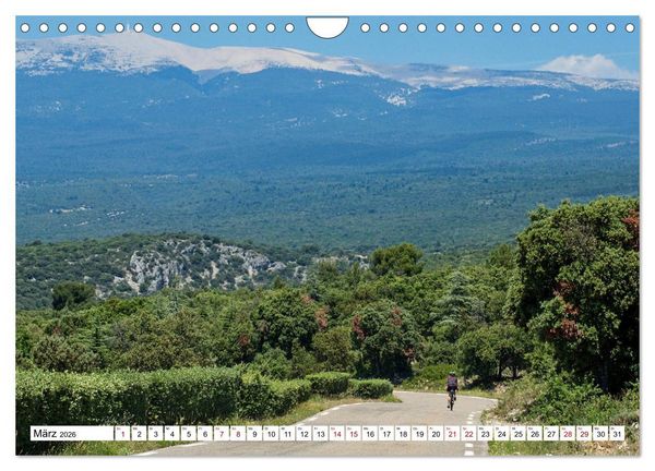 Produktbild: Mit dem Rennrad zum Mont Ventoux (Wandkalender 2026 DIN A4 quer), CALVENDO Monatskalender