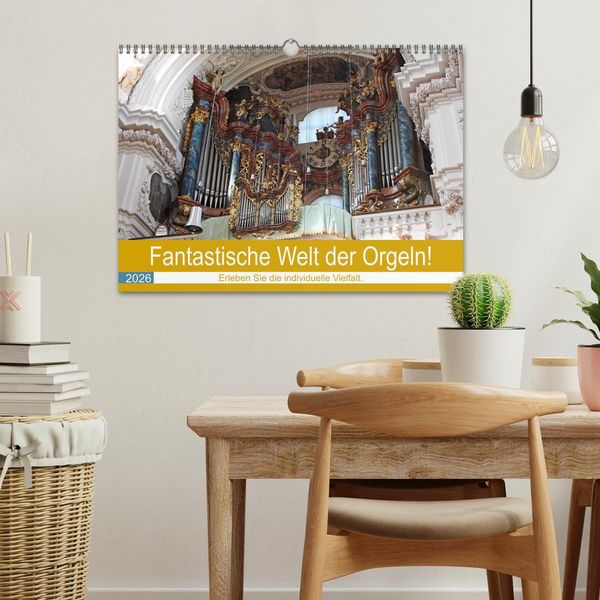 Produktbild: Fantastische Welt der Orgeln (Wandkalender 2026 DIN A3 quer), CALVENDO Monatskalender
