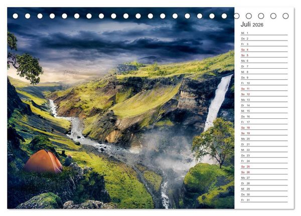 Produktbild: Kurze Auszeit (Tischkalender 2026 DIN A5 quer), CALVENDO Monatskalender