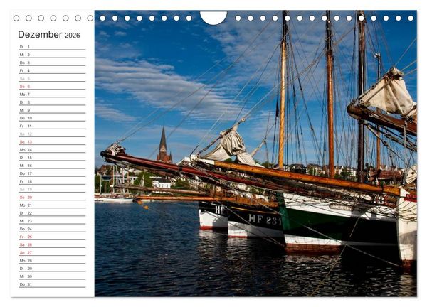 Produktbild: Historische Segelschiffe auf der Ostsee (Wandkalender 2026 DIN A4 quer), CALVENDO Monatskalender
