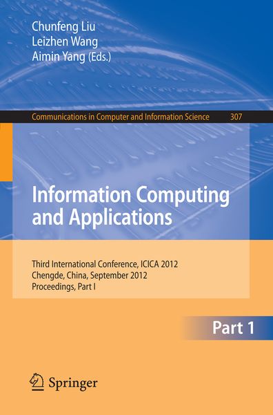 Produktbild: Information Computing and Applications