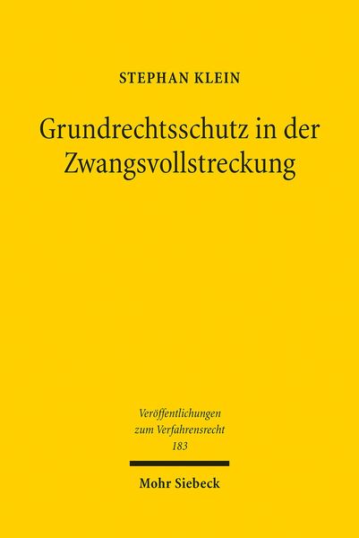 Produktbild: Grundrechtsschutz in der Zwangsvollstreckung