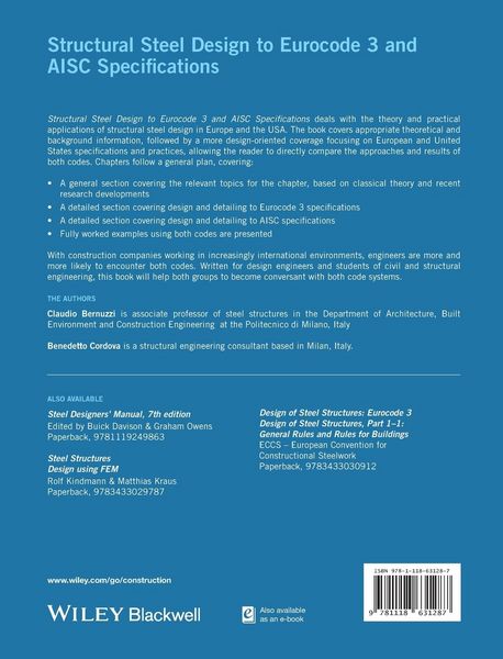 Produktbild: Structural Steel Design to Eurocode 3 and AISC Specifications