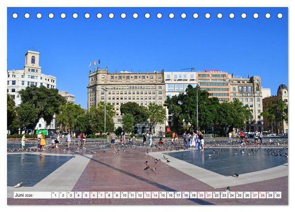 Produktbild: BARCELONA, Traumziel am Mittelmeer (Tischkalender 2026 DIN A5 quer), CALVENDO Monatskalender