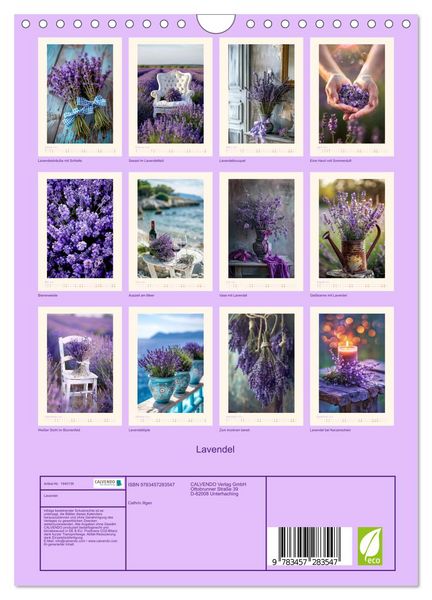 Produktbild: Lavendel (Wandkalender 2026 DIN A4 hoch), CALVENDO Monatskalender