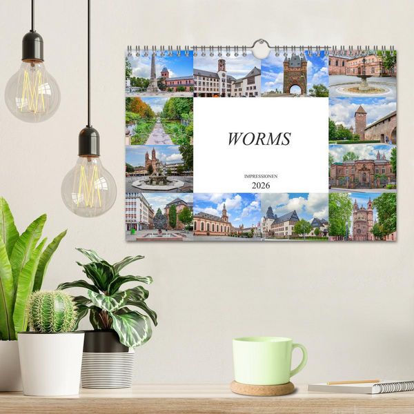 Produktbild: Worms Impressionen (Wandkalender 2026 DIN A4 quer), CALVENDO Monatskalender