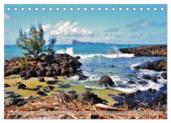 Produktbild: Tr&auml;um dich nach Mauritius (Tischkalender 2026 DIN A5 quer), CALVENDO Monatskalender