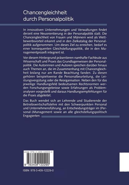 Produktbild: Chancengleichheit durch Personalpolitik