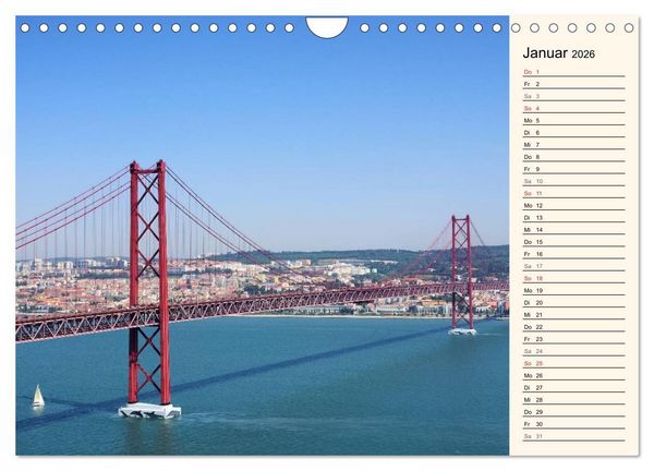 Produktbild: Portugal (Wandkalender 2026 DIN A4 quer), CALVENDO Monatskalender