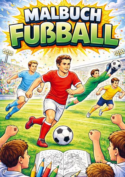 Produktbild: Malbuch, Fubball