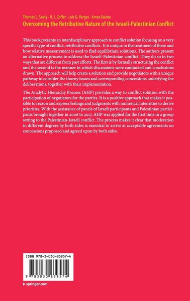 Produktbild: Overcoming the Retributive Nature of the Israeli-Palestinian Conflict