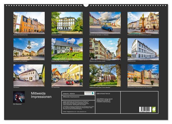 Produktbild: Mittweida Impressionen (Wandkalender 2026 DIN A2 quer), CALVENDO Monatskalender