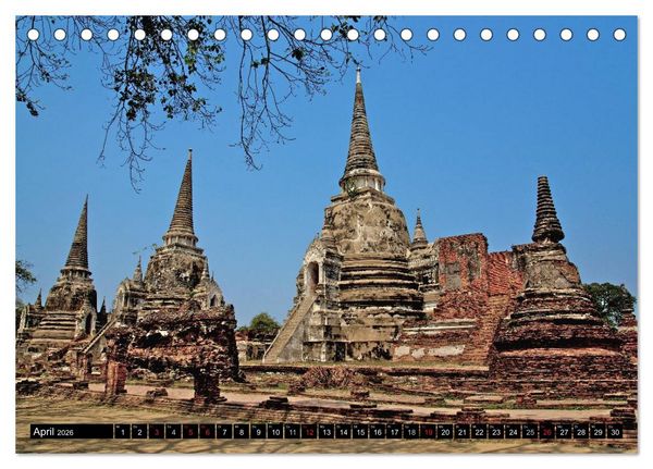 Produktbild: Ayutthaya - Thailands alte Hauptstadt (Tischkalender 2026 DIN A5 quer), CALVENDO Monatskalender
