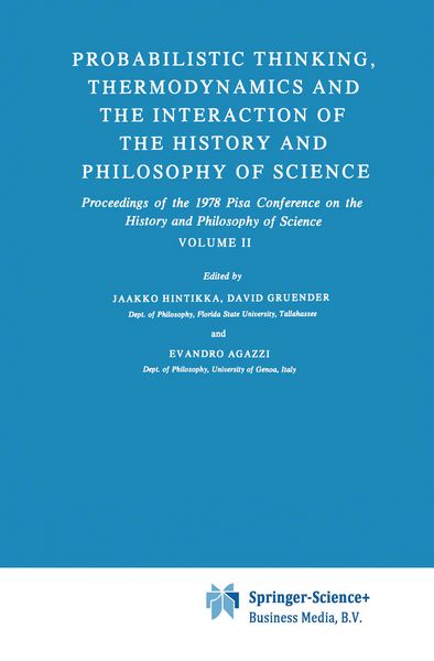 Produktbild: Probabilistic Thinking, Thermodynamics and the Interaction of the History and Philosophy of Science