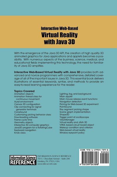 Produktbild: Interactive Web-Based Virtual Reality with Java 3D