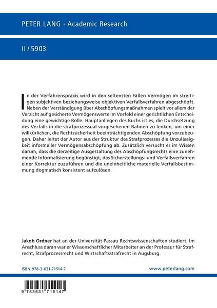 Produktbild: Wider die Informalisierung des Verfalls