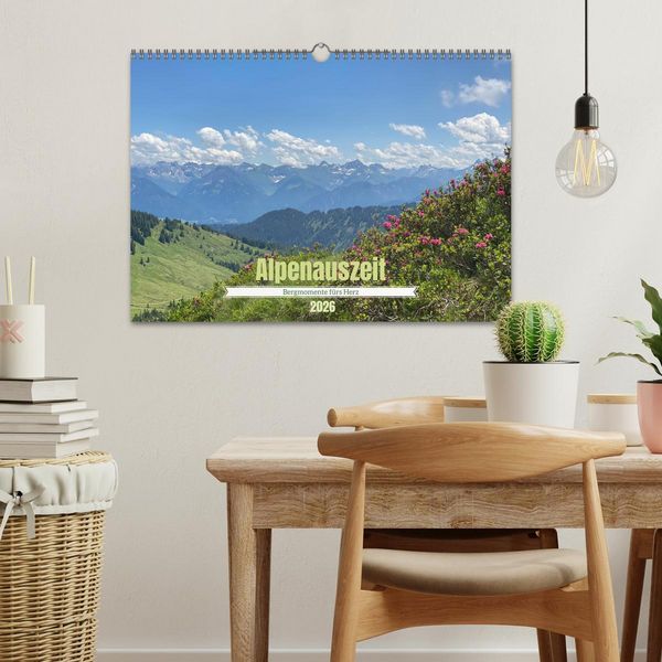 Produktbild: Alpenauszeit - Bergmomente f&uuml;rs Herz (Wandkalender 2026 DIN A3 quer), CALVENDO Monatskalender