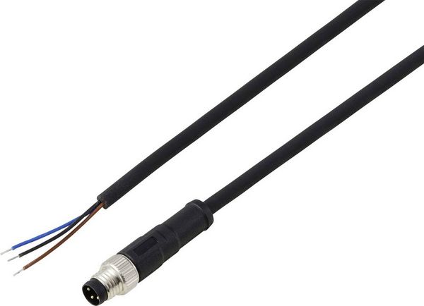 TRU COMPONENTS TC-13752024 Anschlussleitung M8 x 1 Stecker, gerade 10 m Polzahl Sensoren: 3 1 St.