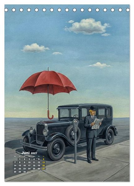 Produktbild: Dali und Magritte: zwei surreale Wirklichkeiten (Tischkalender 2027 DIN A5 hoch), CALVENDO Monatskalender