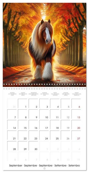Produktbild: The majestic beauty of Gypsy Vanner (Wall Calendar 2026 12 &times; 12 Inch) CALVENDO 12 Month Wall Calendar
