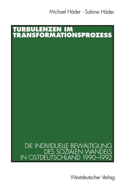 Produktbild: Turbulenzen im Transformationsproze&szlig;